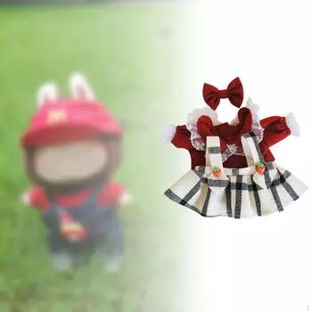 3x Модные куклы футболка и юбка бант костюм аксессуары наряды для 38 см подарки на Хэллоуин, год