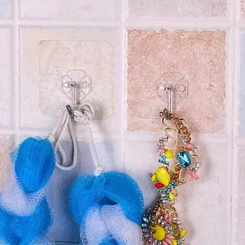 3X прочные прозрачные присоски, настенные крючки, вешалка для кухни, ванной комнаты