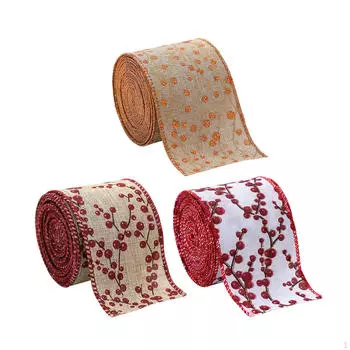 3x рождественские ленты Xmas DIY ширина 6,3 см подарки упаковка елочная лента искусство