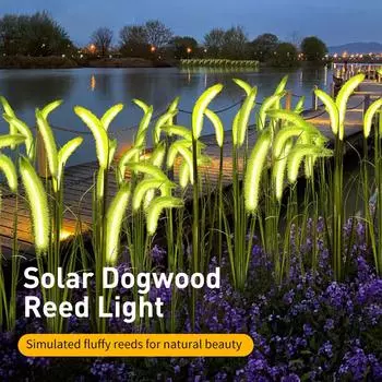 4000 лм Солнечный уличный газонный светильник Уличный садовый светильник Уличный водонепроницаемый садовый светильник для травы с волоконно-оптическим заземлением 1pcs