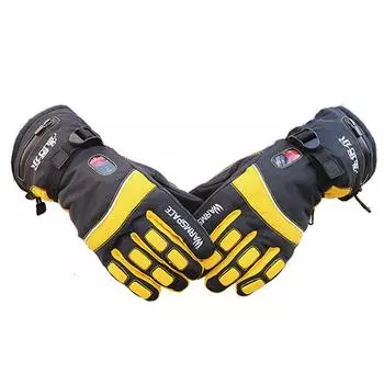 4000 мАч интеллектуальные электрические перчатки с подогревом, супер горячие перчатки для занятий спортом на открытом воздухе, лыжные перчатки, литиевая батарея, 4 пальца, ладонь, тыльная сторона руки, подогрев синий