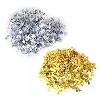 4000 шт. 10 мм ПВХ звезда стол конфетти посыпка для украшения рождественской свадьбы дня рождения вечеринки Gold