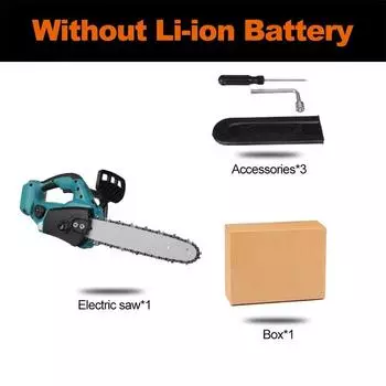 4000 Вт 12 дюймовая бесщеточная электрическая цепная пила автоматическая заправка садовый деревообрабатывающий инструмент резчик по дереву для аккумулятора Makita 18 В Only machine