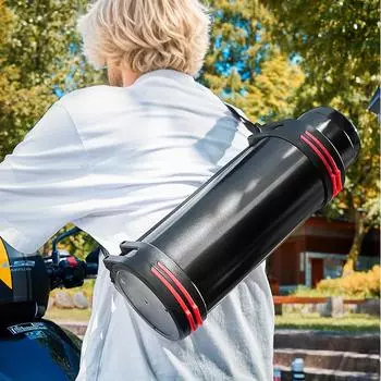 4000 мл черный термос из нержавеющей стали с большой емкостью для активного отдыха на природе, для альпинизма, для дома, термокружка 3L-4.2L