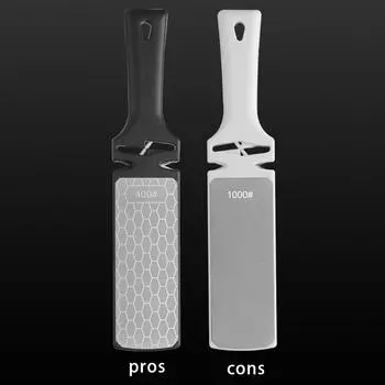 400/1000# Diamond Stone Whetstone Bar Knife Sharpener Scissors Razor Polished Kitchen Knife Sharpening System Tools Household M