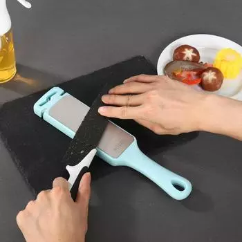 400/1000# Новый многофункциональный точильный камень Креативный двухсторонний золотой стальной точильный брусок для кухни Гаджеты 400 1000 синий