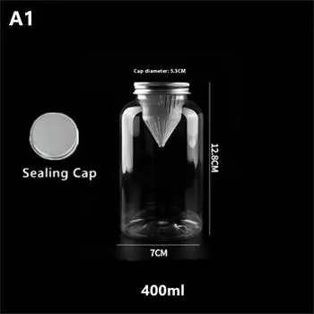 400/550/650/700/1000 мл Бутылка для фруктового сока, чая холодной заварки, прозрачная пластиковая бутылка для напитков, одноразовая бутылка для молочного чая A1