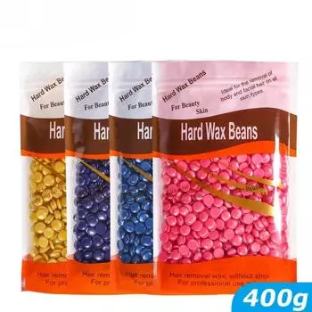 400 г/500 г восковые бобы для удаления волос, твердые восковые бобы, восковые шарики для депиляции, горячая пленка для всего тела