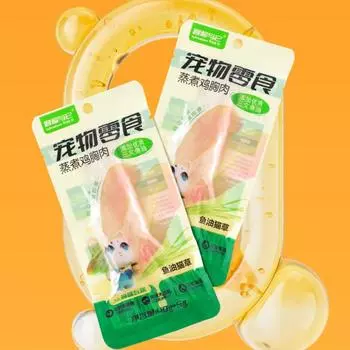 400 г. Закуски для домашних животных. Влажный корм для кошек. Закуски из куриной грудки для домашних животных. Куриная грудка на пару. Рыбий жир. Поощрение за дрессировку кошек. Товары для домашних животных. 40g x10 bags