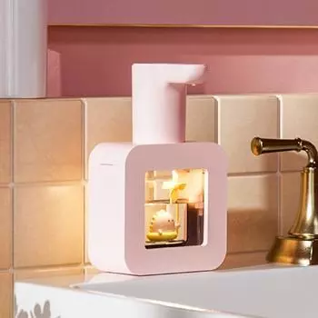 400 мл автоматический дозатор мыла милый питомец бесконтактный дезинфицирующее средство для рук 1200 мА зарядка через USB дозаторы жидкости мытье рук персональный жёлтый