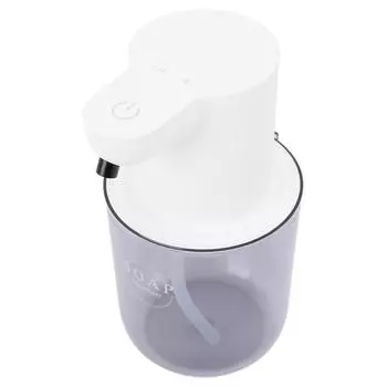 400 мл Автоматический дозатор жидкого мыла USB Перезаряжаемый Бесконтактный дозатор мыла Контейнер для жидкости белый