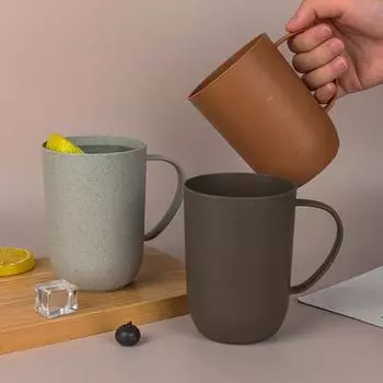 400 мл бутылка для воды большой емкости с защитой от падения с круглым ртом эргономичная ручка не чистый цвет 400ML темно-оранжевого