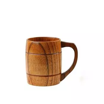400 мл деревянная чашка ручной работы китайская примитивная питьевая чашка натуральный чай кофе пиво посуда чашка дорожная чайная посуда домашняя кухня One Size коричневый