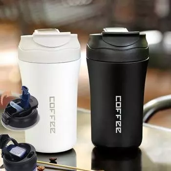 400 мл двойная нержавеющая сталь 304 кружка для кофе герметичный термос дорожная термокружка бутылка для воды 400ml красный