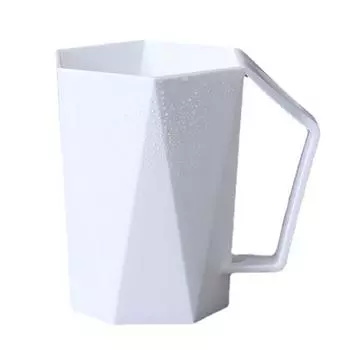 400 мл геометрический стакан для зубной щетки портативный простой пластиковый пара ромбов стакан для полоскания рта питьевые стаканы White