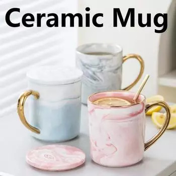 400 мл керамическая кружка с золотым ободом скандинавская кофейная чашка подарок на годовщину пары завтрак овсянка подарок на день святого валентина чашка для чая чашка для молока 400ml