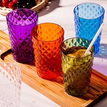 400 мл кофейная чашка, большая емкость, небьющиеся акриловые небьющиеся стаканы для безалкогольных напитков