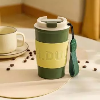 400 мл кофейная чашка из нержавеющей стали, дорожная термокружка, герметичный термос, кружка для чая, кофе, термос, изолированные чашки 400ml зелёный