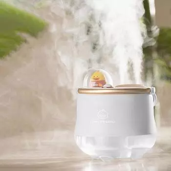 400 мл милый питомец двойной насадки беспроводной увлажнитель воздуха перезаряжаемый портативный ручной USB эфирное масло аромадиффузор с подсветкой белый