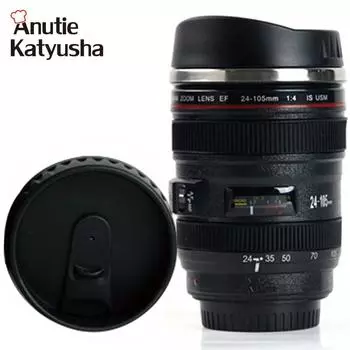 400 мл нержавеющая сталь объектив камеры кружка кофе чай объектив эмуляция камеры кружки подарки чашки посуда для напитков