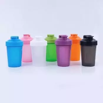 400 мл протеиновый шейкер с шариком для смешивания, герметичный дизайн, спортивный шейкер, легкая пластиковая бутылка-блендер 400ML оранжевый