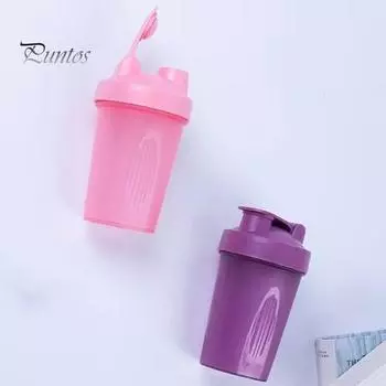 400 мл протеиновый шейкер с шариком для смешивания, герметичный дизайн, спортивный шейкер, легкая пластиковая бутылка-блендер 400ML оранжевый