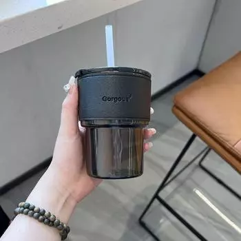 400 мл с соломенным кофейным стеклом, креативная кофейная кружка, новая соломенная чашка для чая розовый