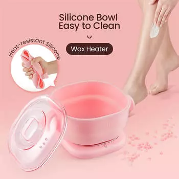 400 мл силиконовая чаша для нагрева воска, машина для удаления волос, машина для плавления воска, нагреватель для плавления воска для депиляции, нагревательная основа для воска, горшок-расплавитель CHINA