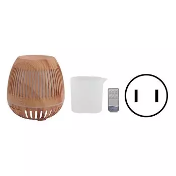 400 мл Увлажнитель воздуха с текстурой дерева 8 Вт 24 В Пульт дистанционного управления 35 дБ Ультратихий Диффузор для эфирных масел с