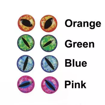 400 шт., 10 разных размеров, 3D DIY, голографическая рыболовная приманка с глазами рыбы-дракона для привязывания щуки, окуня, стримеры, материал приманки, 4 цвета