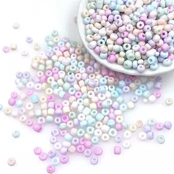400 шт., 3/4 мм, аксессуары ручной работы, ожерелье, ювелирные изделия, материал из бисера, серьги «сделай сам», браслет, кремовые рисовые бусины, матовые модные 3mm разноцветный