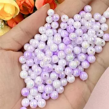 400 шт. 5,9 мм акриловые круглые свободные бусины аксессуары DIY материал для изготовления браслетов ожерелий серег ювелирных изделий
