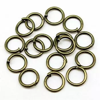 400 шт. Кольцо для прыжков, компоненты ювелирных изделий, аксессуары, цвет античной бронзы, железо 0,7х5 мм