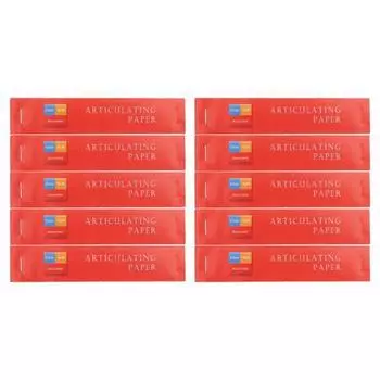 400 шт. красная тонкая стоматологическая артикуляционная бумага, двухсторонние бумажные полоски, артикуляционная бумага
