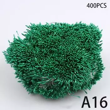 400 шт., мини-цветок, тычинка, искусственный жемчуг, пестик, двойные головки, сделай сам, цветочное ремесло для свадебного декора, рукоделие, скрапбукинг as the picture