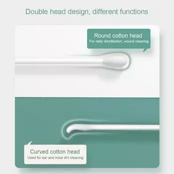 400 шт. органических детских ватных палочек, бумажные палочки, ватные палочки для чистки ушей и носа у младенцев, ультрабезопасные, гипоаллергенные, биоразлагаемые