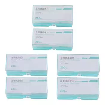 400 шт. покровные стекла для микроскопа с закругленными углами, квадратные пустые покровные стекла для микроскопа для Microsco 18 X 18mm