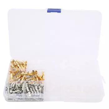 400 шт. разъем для мотоцикла пластиковый мужской женский электрический терминал золото серебро 3,9 мм