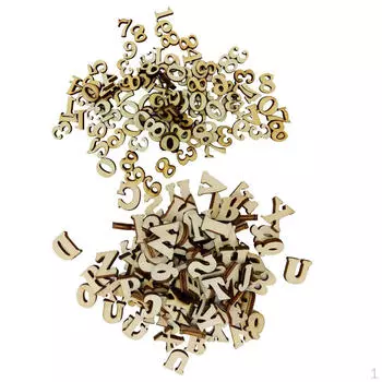 400 шт. смешанные 26 деревянных букв английского алфавита 0-9 цифр ремесло для украшения дома на свадьбу