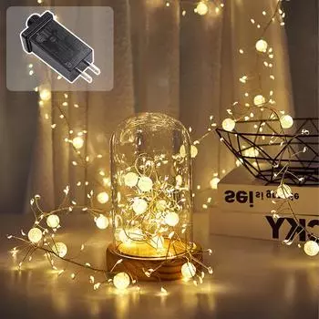 400 светодиодных 6-метровых 8-режимных внутренних светодиодных гирлянд Fairy String Lights US standard - 6 meters 400 lights