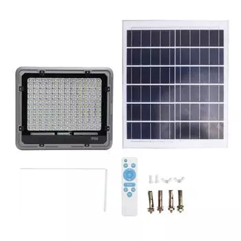 400 Вт 120 5054LED Солнечный Светильник IP66 Водонепроницаемый Пульт Дистанционного Управления Солнечный Прожектор для Уличного Настенного Сарая