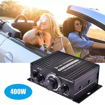 400 Вт DC12V BT усилитель HiFi автомобильный стерео музыкальный приемник FM MP3 усилитель мощности AK170