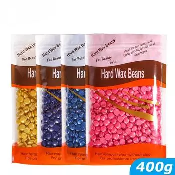 400g Waxing Wax for Hair Removal Hard Wax Beans Depilatory Hot Film Wax Beads for Full Body