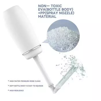 400ml 400ml Handheld Bidet Bottle with Spray Nozzle Lying-in Gynecological Bottle Care Toilet Recovery Cleansing After Birth белый