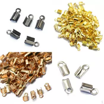 400шт разноцветные ленты, обжимные концы, зажимы для шнура, браслет, щипок 10 мм