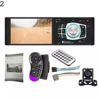 4012B 4,1-дюймовый экран 1 Bluetooth-совместимый сенсорный автомобильный Din-радио Стерео FM USB MP5-плеер with 8-LED Camera