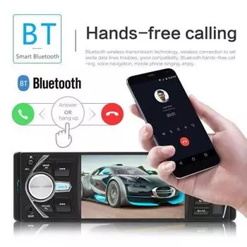 4022D 4,1-дюймовый Bluetooth-совместимый 1 Din автомобильный FM-радио USB MP5-плеер с камерой заднего вида *No Camera