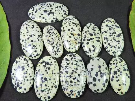 404Cts. AAA натуральный далматин овальный кабошон россыпью драгоценный камень 11 шт. лот 32-41 мм RQ-1455
