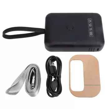 405 нм светодиодная УФ-лампа для наращивания волос 18 Вт точный дисплей батареи ручная УФ-лампа для отверждения клея для волос чёрный