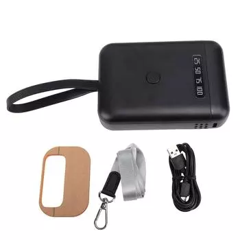 405 нм светодиодная УФ-лампа для наращивания волос, ручная УФ-лампа для отверждения клея, аккумулятор 5000 мАч, перезаряжаемые волосы чёрный